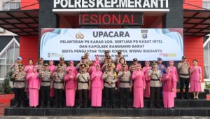 Sertijab Polres Meranti, Empat Pejabat Baru Resmi Dilantik