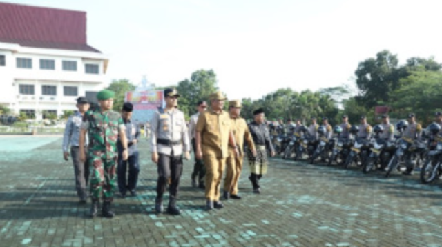 Rokan Hulu Siaga Karhutla, Bupati Anton Pimpin Apel Kesiapsiagaan 2025