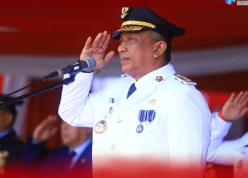 Semarak HUT ke-80 RI di Rohul: Bupati Anton Pimpin Upacara Detik-Detik Proklamasi dengan Penuh Khidmat