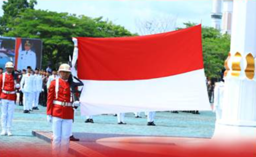 Semarak HUT ke-80 RI di Rohul: Bupati Anton Pimpin Upacara Detik-Detik Proklamasi dengan Penuh Khidmat