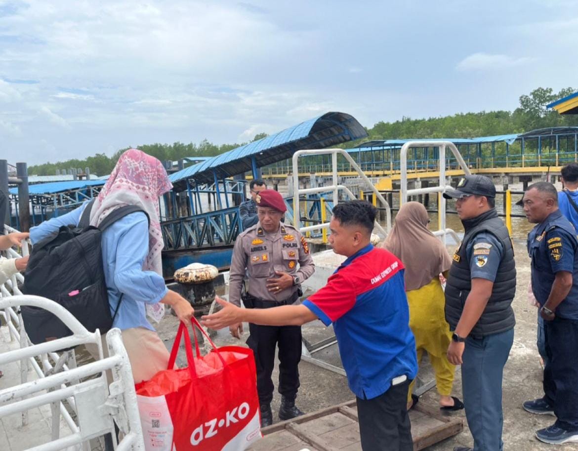 Arus Mudik Lebaran 2026 Mulai Padat, Polres Siak Perketat Pengamanan di Pelabuhan Tanjung Buton