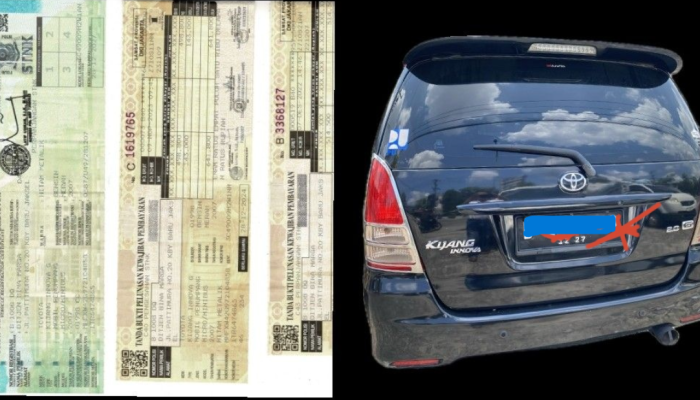 Mobil Dinas BPJN Riau Diduga Diganti Plat Hitam, PPK PJN II Dilaporkan ke APH