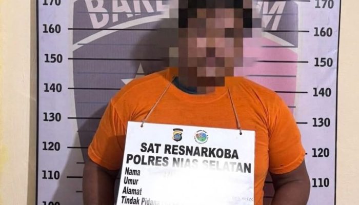 Basmi Peredaran Narkoba, Sat Resnarkoba Polres Nias Selatan Kembali amankan Seorang Pria Berinisial NH, Diduga Bawa Sabu