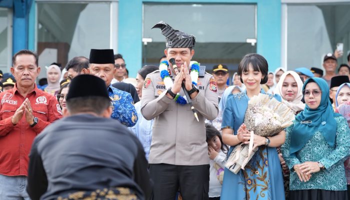 AKBP Gede Prasetia Adi Sasmita Disambut Tradisi Melayu, Resmi Bertugas di Kepulauan Meranti