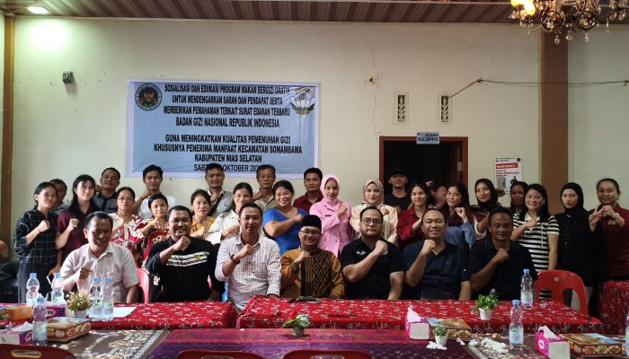 Sosialisasi MBG di SPPG 16 Merah Putih Somambawa, DPRD dan Polres Nias Selatan Tekankan Keamanan Pangan serta Pemberdayaan UMKM Lokal